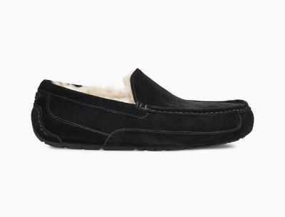 UGG Ascot Mens Slippers Black - AU 619PR